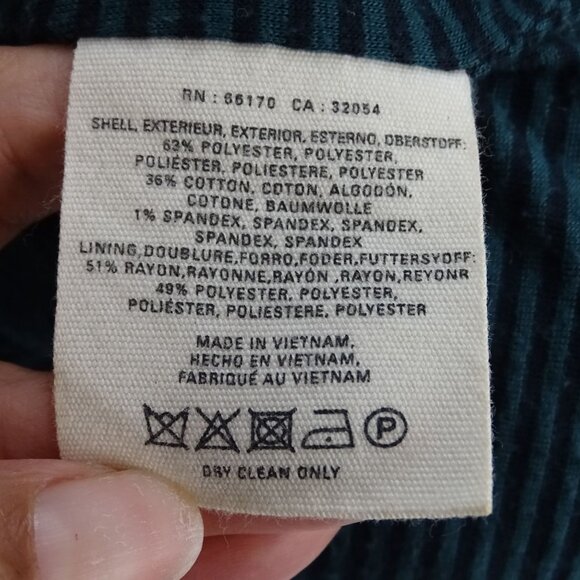 Cartonnier Anthoropologie Black White Tweed Blazer Jacket Women Size 10 Work - Picture 7 of 11